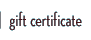 gift certificate